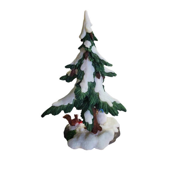 Santa's Workshop 2002 Snowman /Tree Resin Accessory VTG Christmas Village - Picture 6 of 10